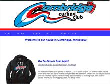 Tablet Screenshot of cambridgecurlingclub.com
